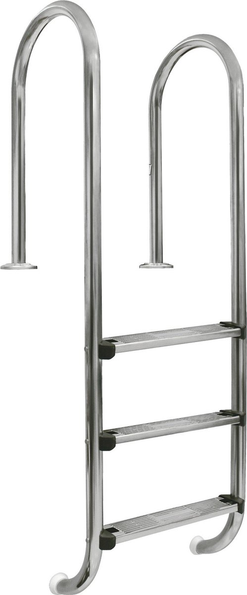 Zwembadtrap RVS curvo, 4 treden | AISI 316